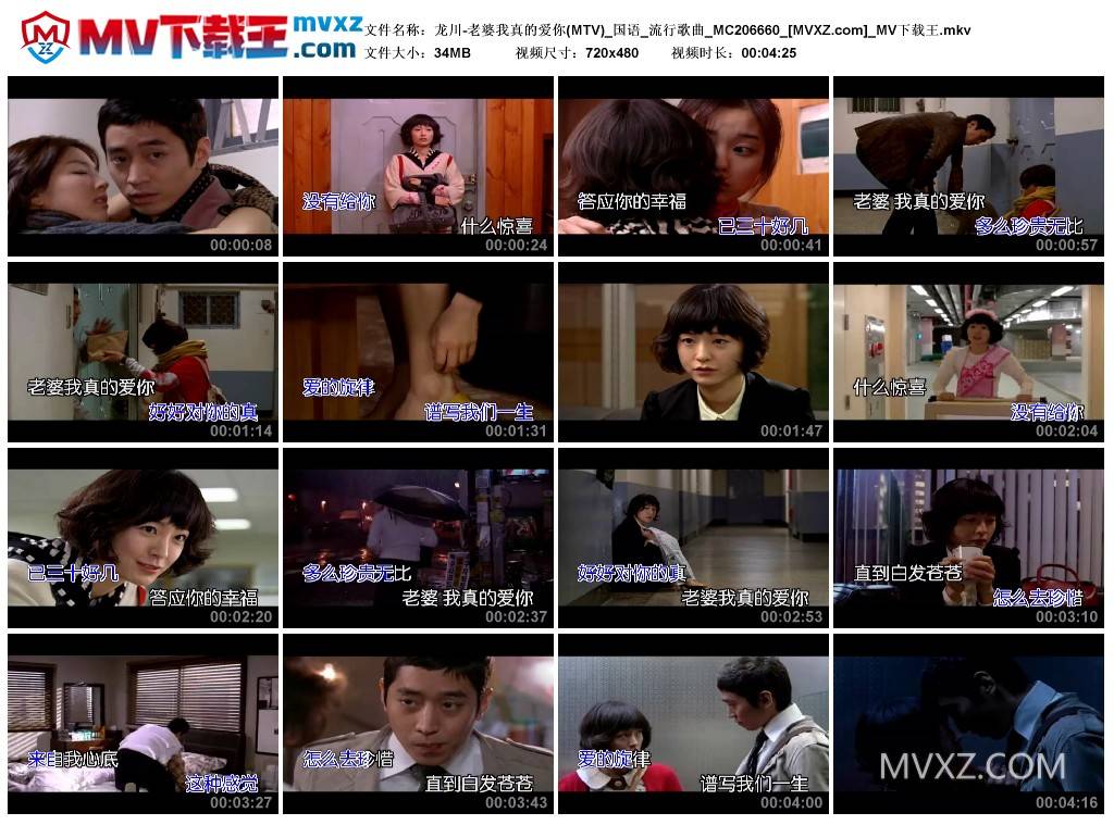 龙川-老婆我真的爱你(MTV)_国语_流行歌曲_MC206660